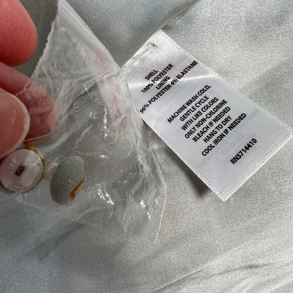 Rachel Parcell Daisy Floral Chiffon Drawstring Midi-Dress Light Blue Yellow Med - Picture 13 of 13